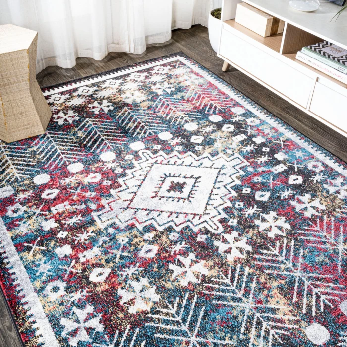 Dhiya Distressed Kilim Multi 5 ft. x 8 ft. Area Rug