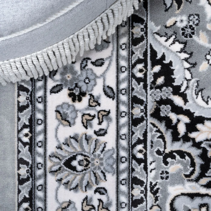 Palmette Modern Persian Floral Gray/Ivory 3 ft. x 5 ft. Area Rug