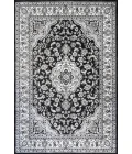 Palmette Modern Persian Floral Cream/Gray/Black 3 ft. x 5 ft. Area Rug