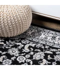Palmette Modern Persian Floral Cream/Gray/Black 3 ft. x 5 ft. Area Rug