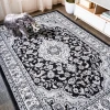 Jonathany Modern Persian MDP503B Cream/Gray/Black Area Rug 7 ft. 8 in. X 10 ft. Rectangle