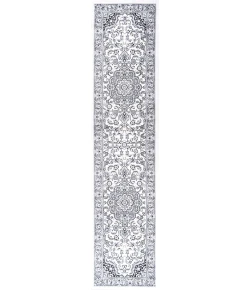 Jonathany Modern Persian MDP503C Gray/Cream Area Rug 2 ft. X 8 ft. Runner