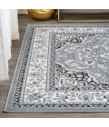 Palmette Modern Persian Floral Gray/Cream 8 ft. x 10 ft. Area Rug