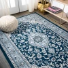 Jonathany Modern Persian MDP503D Navy/Blue Area Rug 7 ft. 8 in. X 10 ft. Rectangle