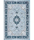 Palmette Modern Persian Floral Blue/Navy 8 ft. x 10 ft. Area Rug