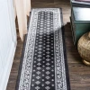 Jonathany Modern Persian MDP504A Black/Gray Area Rug 2 ft. X 10 ft. Runner
