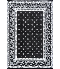 Jonathany Modern Persian MDP504A Black/Gray Area Rug 5 ft. 3 in. X 7 ft. 6 in. Rectangle
