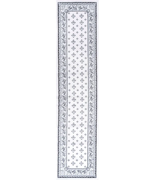 Acanthus French Border Cream/Light Gray 2 ft. x 8 ft. Runner Rug