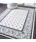 Acanthus French Border Cream/Light Gray 3 ft. x 5 ft. Area Rug
