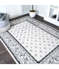 Acanthus French Border Cream/Light Gray 3 ft. x 5 ft. Area Rug