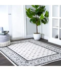 Acanthus French Border Cream/Light Gray 3 ft. x 5 ft. Area Rug