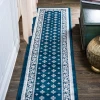 Jonathany Modern Persian MDP504C Navy/Blue Area Rug 2 ft. X 10 ft. Runner