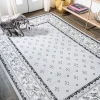 Jonathany Modern Persian MDP504F Light Gray/Cream Area Rug 7 ft. 8 in. X 10 ft. Rectangle
