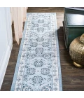 Cherie French Cottage Blue/Cream 2 ft. x 10 ft. Runner Rug