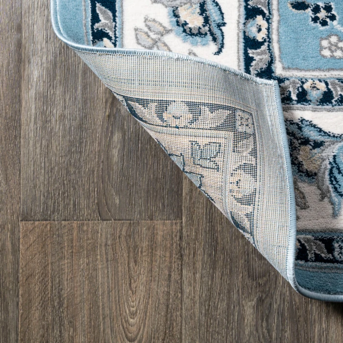 Cherie French Cottage Blue/Cream 3 ft. x 5 ft. Area Rug