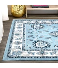 Cherie French Cottage Blue/Cream 8 ft. x 10 ft. Area Rug