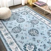 Jonathany Modern Persian MDP505A Blue/Cream Area Rug 4 ft. X 6 ft. Rectangle