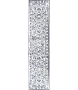 Jonathany Modern Persian MDP505B Gray/Cream Area Rug 2 ft. X 10 ft. Runner