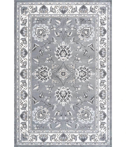 Cherie French Cottage Gray/Cream 4 ft. x 6 ft. Area Rug