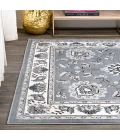 Cherie French Cottage Gray/Cream 4 ft. x 6 ft. Area Rug