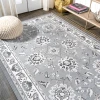 Jonathany Modern Persian MDP505B Gray/Cream Area Rug 4 ft. X 6 ft. Rectangle