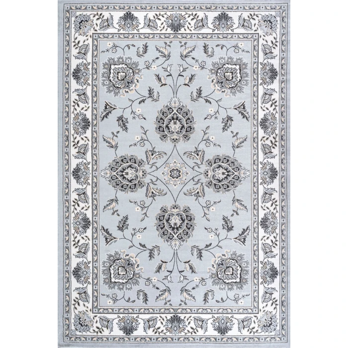 Cherie French Cottage Light Gray/Cream 3 ft. x 5 ft. Area Rug