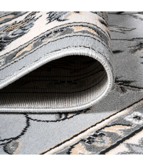 Cherie French Cottage Light Gray/Cream 2 ft. x 10 ft. Runner Rug