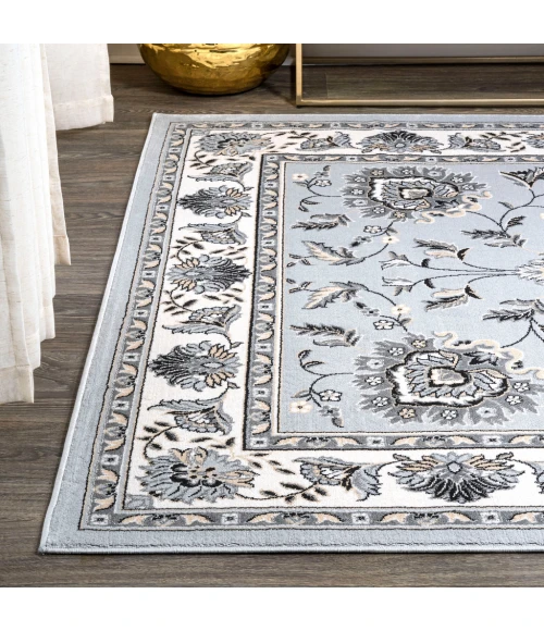 Cherie French Cottage Light Gray/Cream 8 ft. x 10 ft. Area Rug