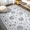 Jonathany Modern Persian MDP505C Light Gray/Cream Area Rug 4 ft. X 6 ft. Rectangle