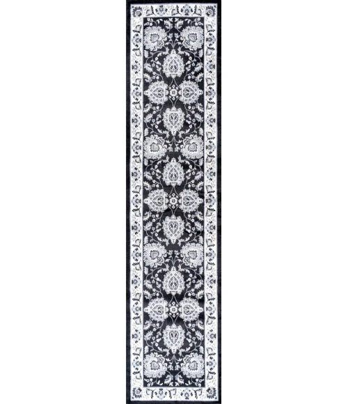 Cherie French Cottage Black/Cream 2 ft. x 10 ft. Runner Rug