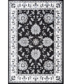 Jonathany Modern Persian MDP505D Black/Cream Area Rug 7 ft. 8 in. X 10 ft. Rectangle