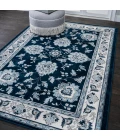 Cherie French Cottage Navy/Ivory 5 ft. x 8 ft. Area Rug