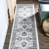 Jonathany Modern Persian MDP505F Cream/Light Gray Area Rug 2 ft. X 10 ft. Runner