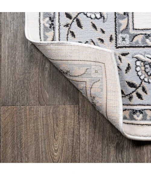 Cherie French Cottage Cream/Light Gray 2 ft. x 10 ft. Runner Rug