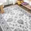 Jonathany Modern Persian MDP505F Cream/Light Gray Area Rug 4 ft. X 6 ft. Rectangle