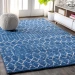 Jonathany Moroccan Hype MOH101A Blue/White Area Rug 7 ft. 9 in. X 10 ft. Rectangle
