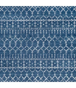 Jonathany Moroccan Hype MOH101A Blue/White Area Rug 5 ft. X 5 ft. Square