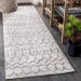 Jonathany Moroccan Hype MOH101B Cream/Gray Area Rug 2 ft. 3 in. X 10 ft. Runner
