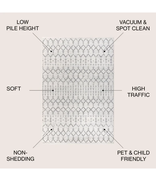 Jonathan Y MOROCCAN HYPE Cream MOH101B 12ft. X 18ft. Rect. Rug