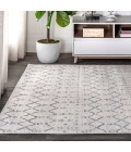 Moroccan HYPE Boho Vintage Diamond Cream/Gray 5 ft. x 8 ft. Area Rug