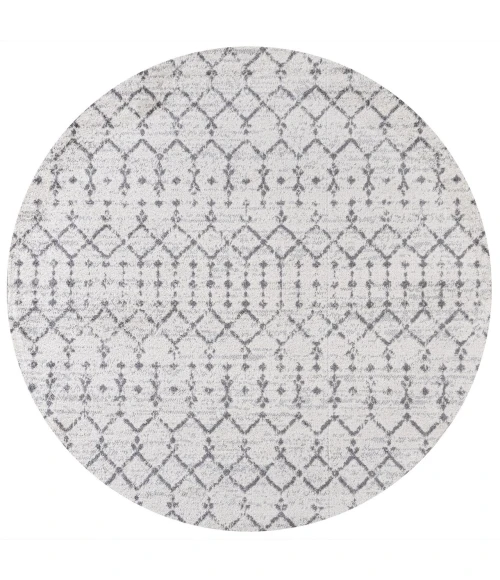 Jonathan Y MOROCCAN HYPE Cream MOH101B 3ft. Round Rug