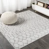 Jonathany Moroccan Hype MOH101B Cream/Gray Area Rug 5 ft. X 5 ft. Square