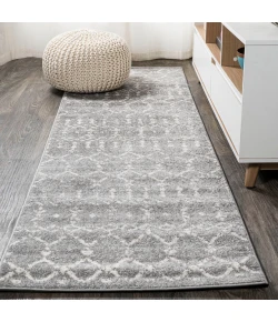 Jonathany Moroccan Hype MOH101C Gray/Ivory Area Rug 2 ft. 3 in. X 8 ft. Runner