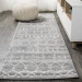 Jonathany Moroccan Hype MOH101C Gray/Ivory Area Rug 2 ft. 3 in. X 10 ft. Runner