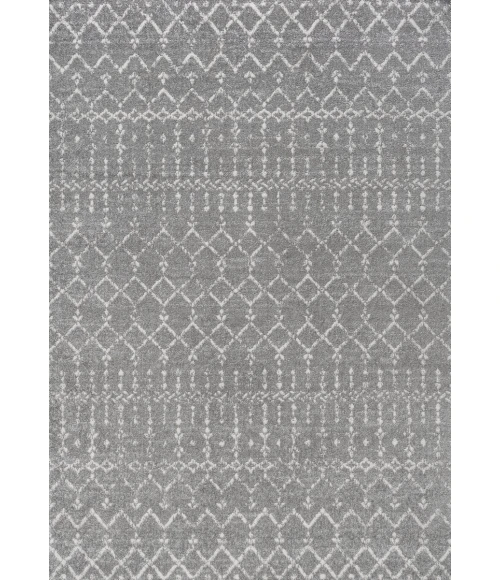Moroccan HYPE Boho Vintage Diamond Gray/Ivory 3 ft. x 5 ft. Area Rug