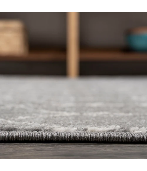 Moroccan HYPE Boho Vintage Diamond Gray/Ivory 2 ft. x 8 ft. Runner Rug