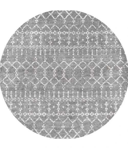 Jonathan Y MOROCCAN HYPE Gray MOH101C 3ft. Round Rug