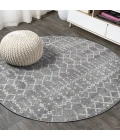 Jonathan Y MOROCCAN HYPE Gray MOH101C 3ft. Round Rug