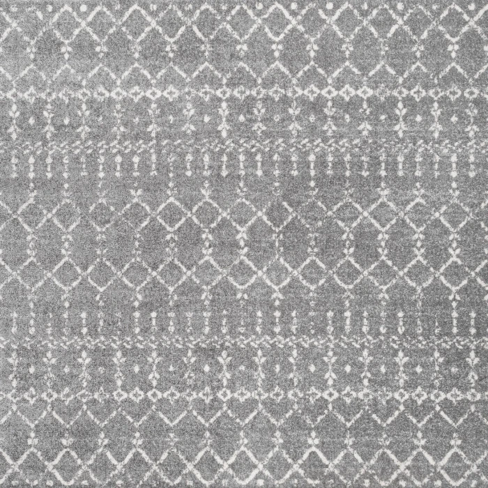 Jonathan Y MOROCCAN HYPE Gray MOH101C 4ft. Square Rug