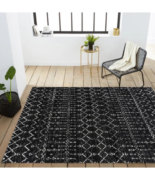 Jonathan Y MOROCCAN HYPE Black MOH101D 10ft. X 14ft. Rect. Rug
